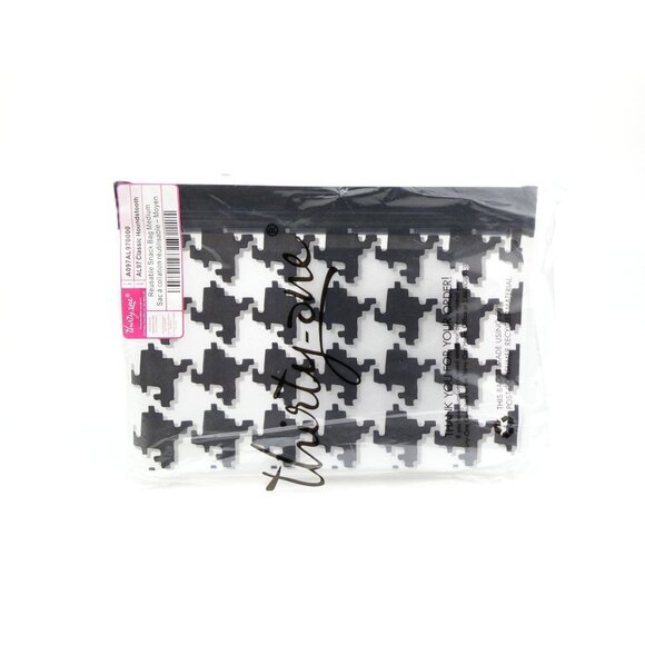 Thirty-One Classic Houndstooth Small & Medium Reusable Snack Bag Set NWT - Picture 9 of 16